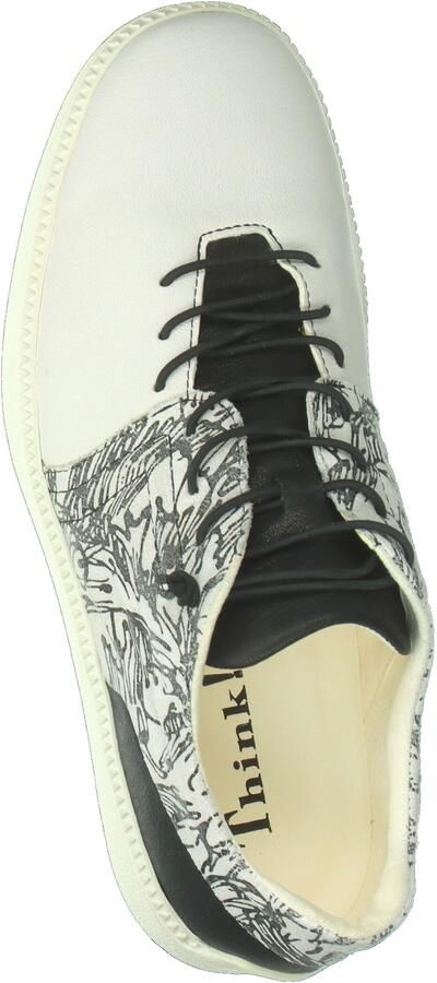 THINK! Sneakers laag 'Turna' grijs zwart wit - Foto 4