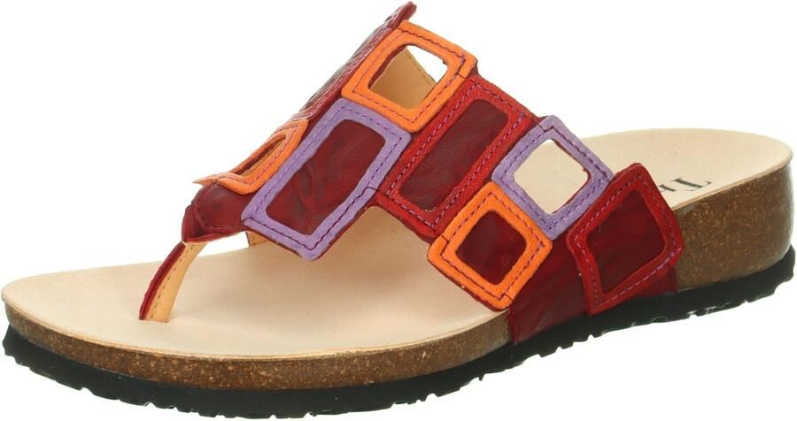 THINK! Teenslipper donkerlila oranje rood donkerrood