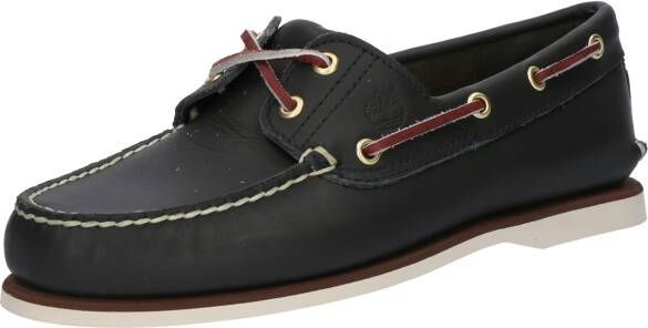 Timberland Leather Moccasins with Rubber Sole Blue Moccassins - Foto 3