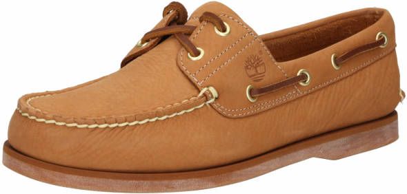 Timberland Classic Boat Shoes 2 Eye Heren Bootschoenen Veterschoenen Schoenen Leer Cognac Beige 0A43US - Foto 3