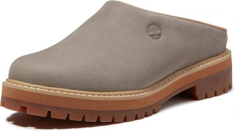 Timberland Klompen Clog Shoe Medium Grey Nubuck