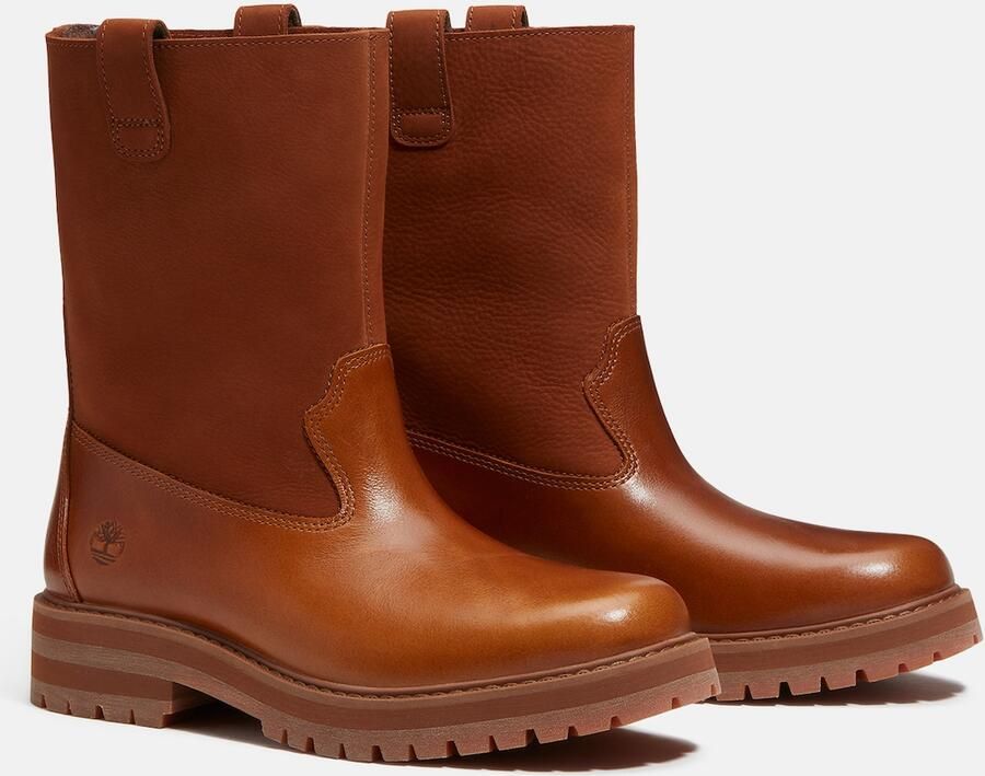 TIMBERLAND Enkellaarsjes cognac - Foto 4