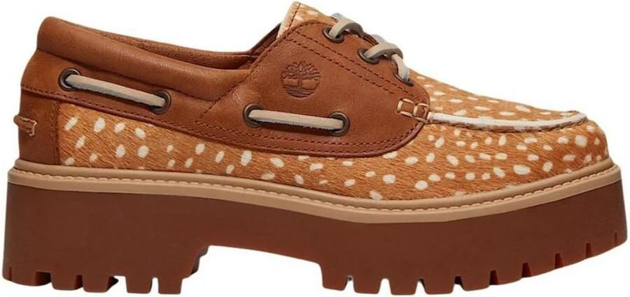 Timberland Bootschoenen Boat Shoe Authentic Brown White Dot - Foto 6