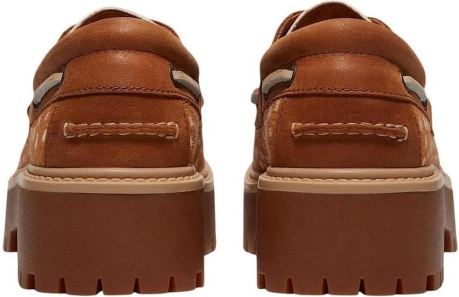 Timberland Bootschoenen Boat Shoe Authentic Brown White Dot - Foto 4