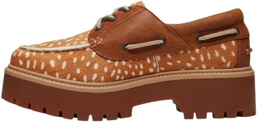 Timberland Bootschoenen Boat Shoe Authentic Brown White Dot - Foto 2