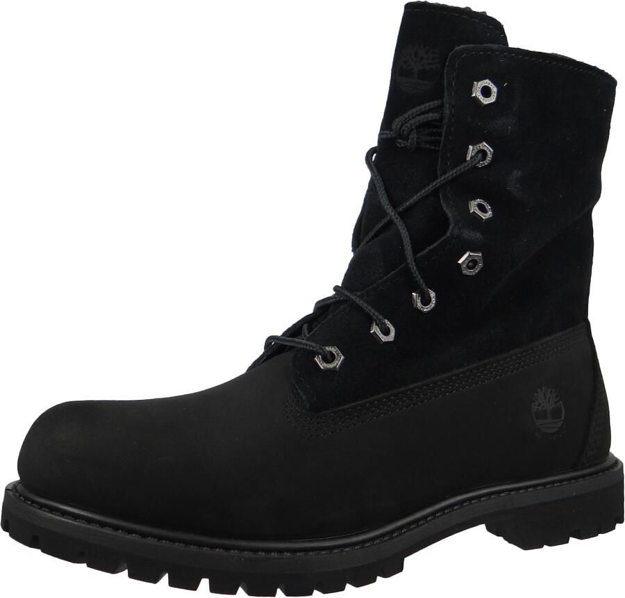 Timberland Authentics Teddy Fleece Wp Fold-down Boots Schoenen schwarz 38.5 beschikbare maaten:36 37.5 38.5 39.5 40 41.5 - Foto 3