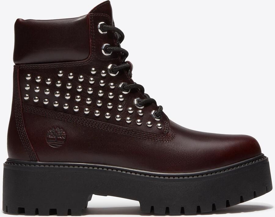 TIMBERLAND Veterlaarsjes bourgogne zilver - Foto 3