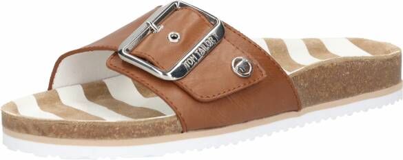 Tom Tailor Slippers met gestreepte leren binnenzool - Schoenen.nl