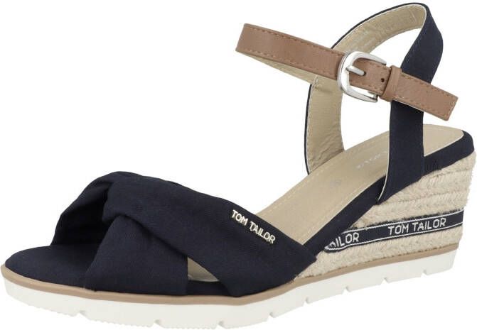 Tom Tailor Wedges met labeldetails