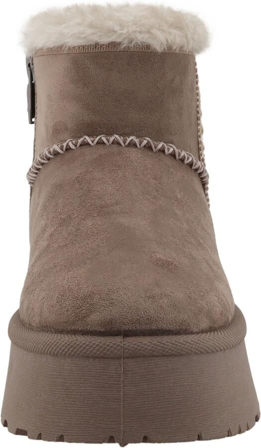 TOM TAILOR Boots bruin lichtgrijs wit - Foto 3