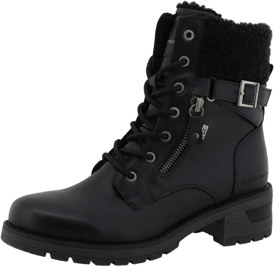 Tom Tailor Winterlaarsjes Enkellaars winterboots met blokhak