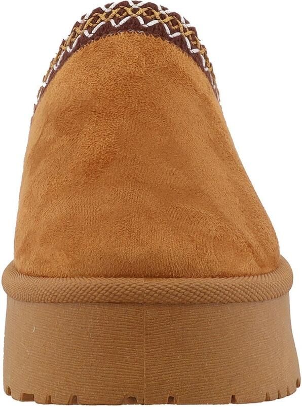 TOM TAILOR Huisschoenen bruin cognac wit - Foto 3