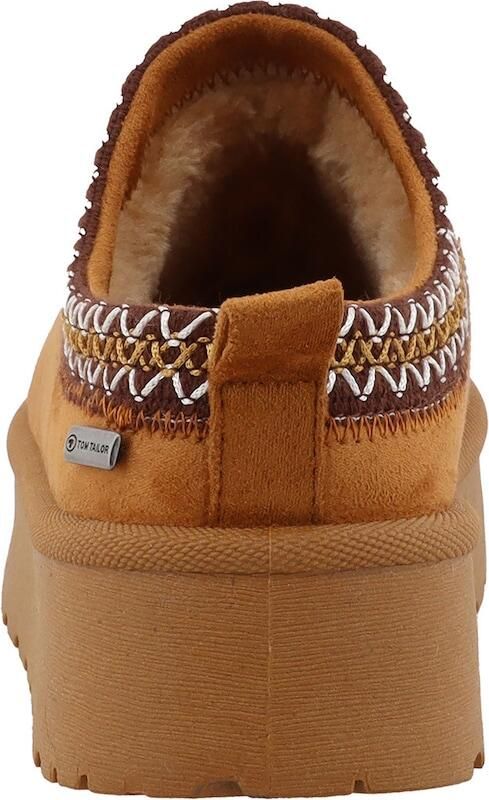 TOM TAILOR Huisschoenen bruin cognac wit - Foto 4