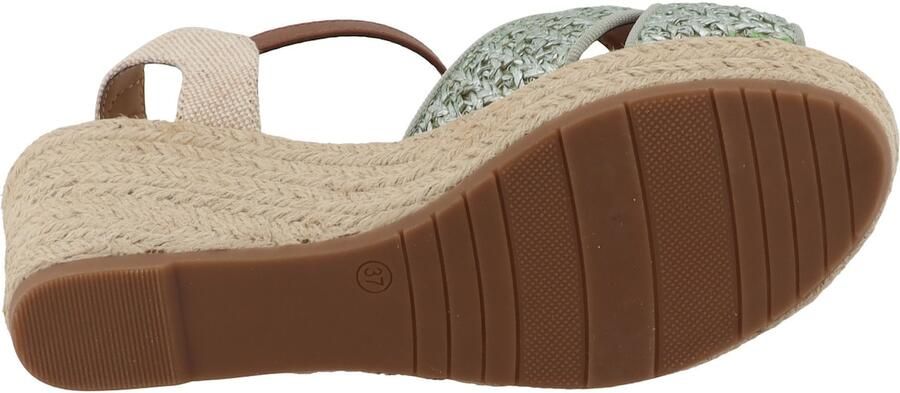 TOM TAILOR Sandaal beige bruin mintgroen - Foto 6