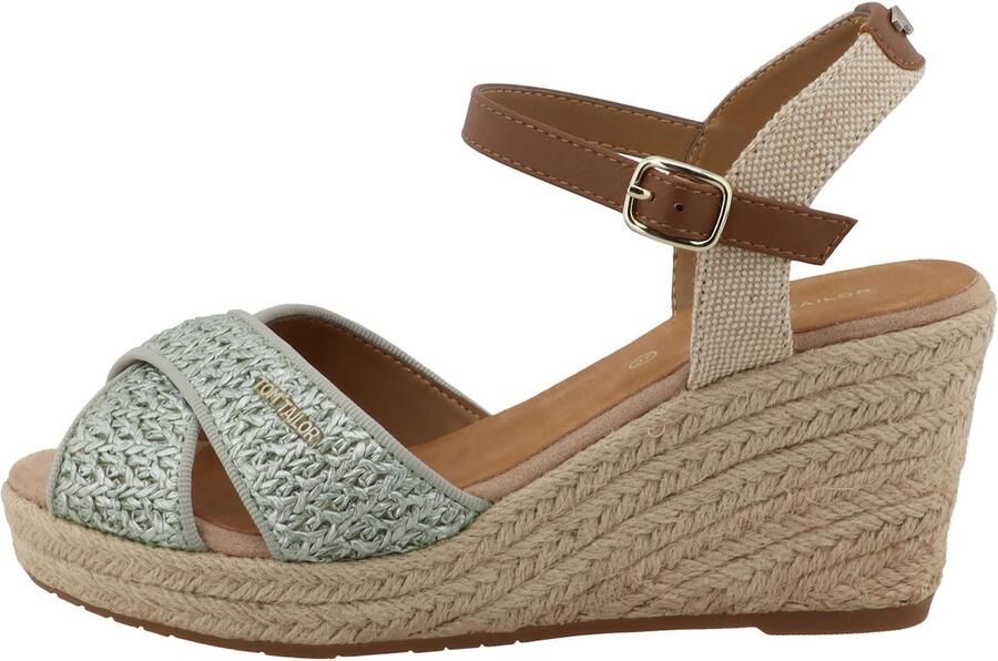 TOM TAILOR Sandaal beige bruin mintgroen - Foto 2