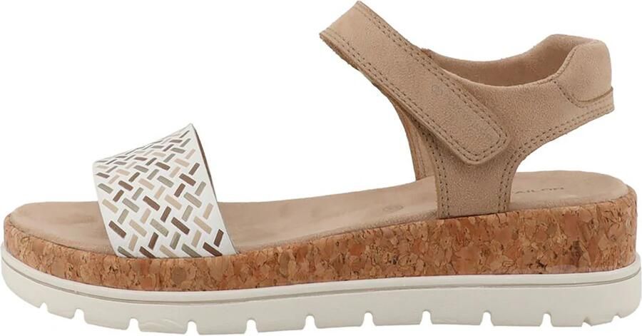 TOM TAILOR Sandaal beige sand bruin wit - Foto 4