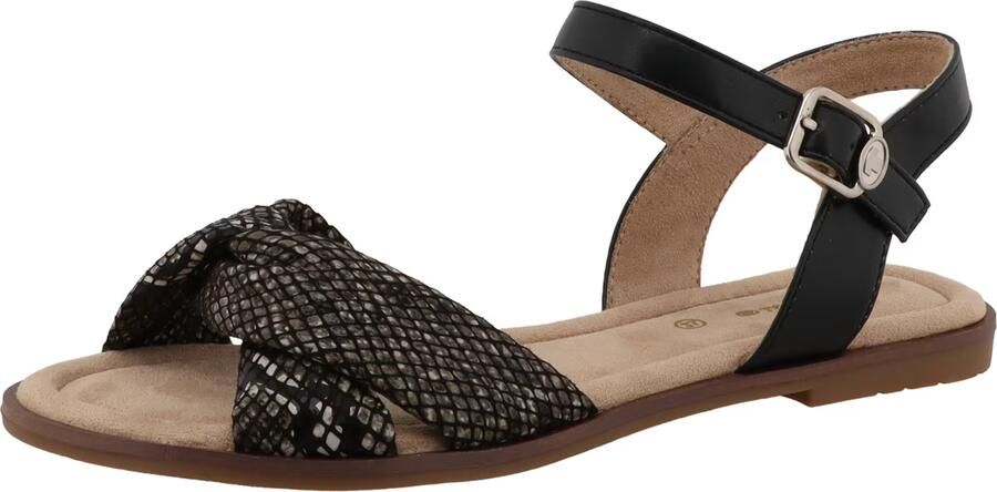 TOM TAILOR Sandaal bruin zwart