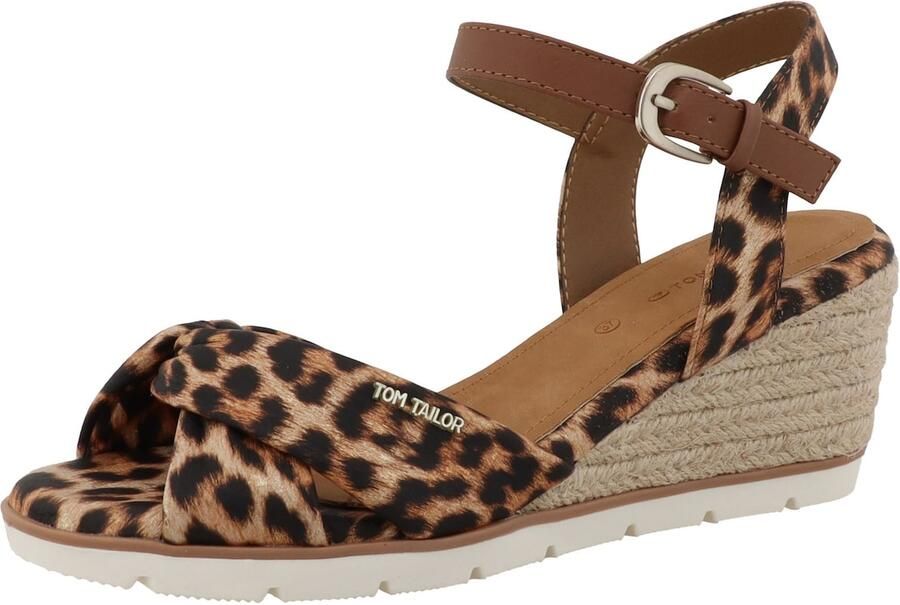 TOM TAILOR Sandaal camel sand bruin zwart