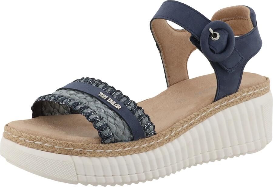 TOM TAILOR Sandaal marine smoky blue zilver