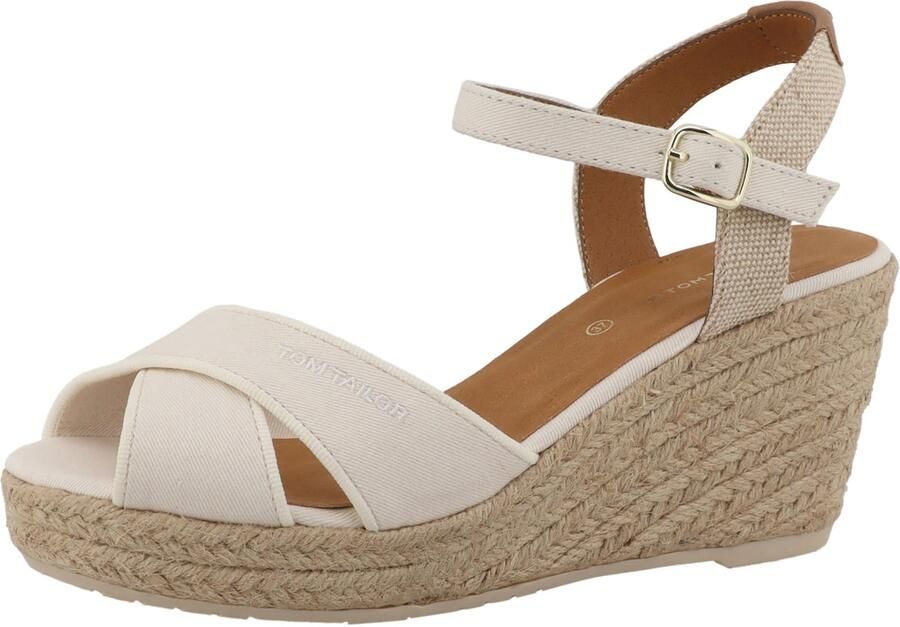 TOM TAILOR Sandaal 'Mules' lichtbeige