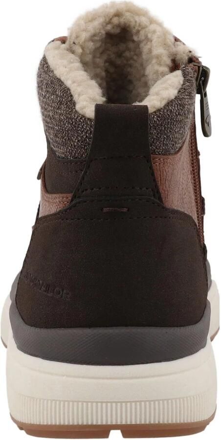 TOM TAILOR Sneakers hoog cognac donkerbruin - Foto 4
