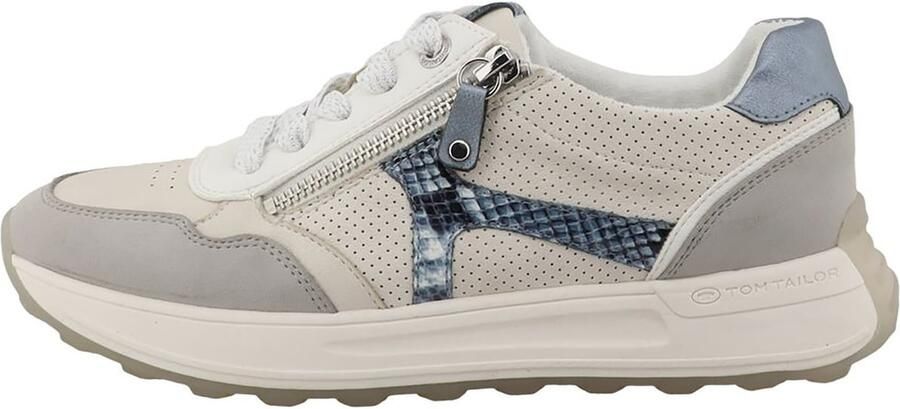 TOM TAILOR Sneakers laag beige duifblauw taupe - Foto 4