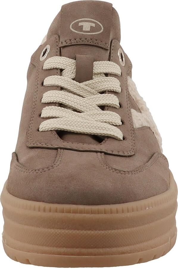 TOM TAILOR Sneakers laag beige mokka