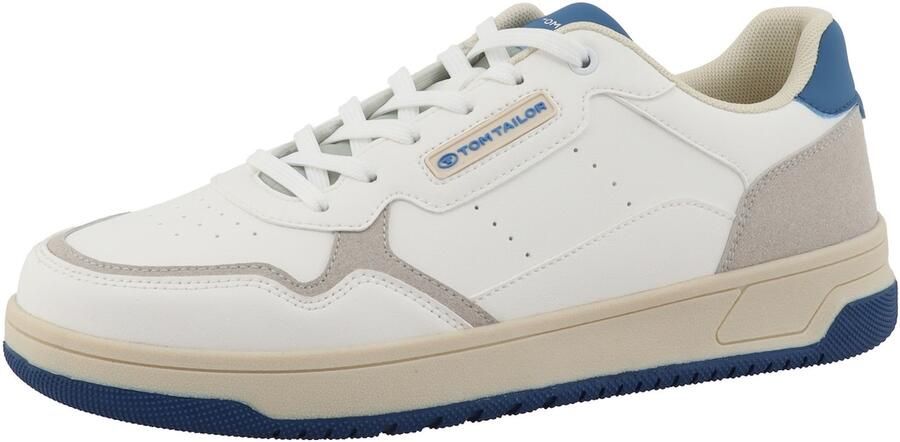 Tom Tailor Sneakers met colour-blocking white-blue - Foto 5