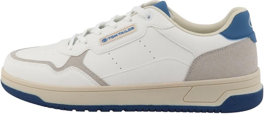 Tom Tailor Sneakers met colour-blocking white-blue - Foto 6