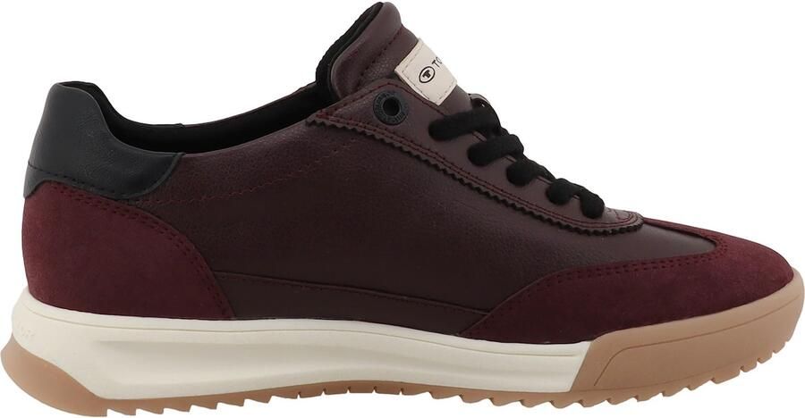 TOM TAILOR Sneakers laag bruin bordeaux