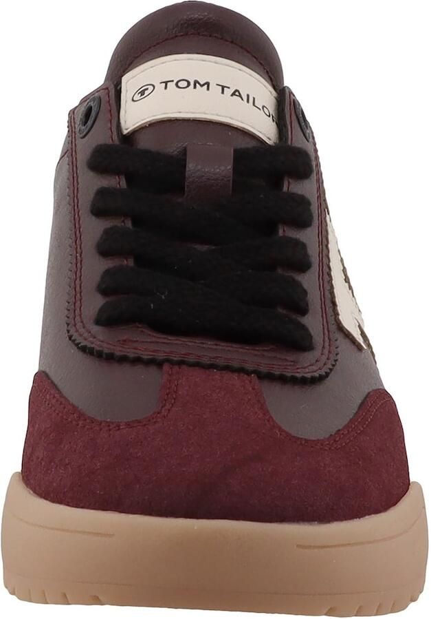 TOM TAILOR Sneakers laag bruin bordeaux - Foto 2