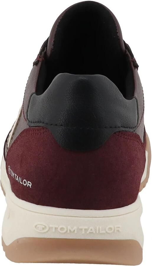 TOM TAILOR Sneakers laag bruin bordeaux - Foto 4