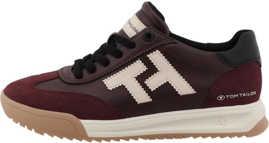 TOM TAILOR Sneakers laag bruin bordeaux - Foto 5