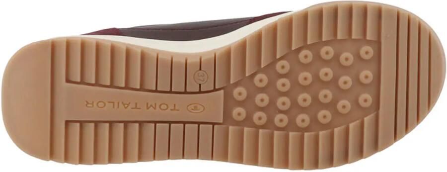 TOM TAILOR Sneakers laag bruin bordeaux - Foto 6