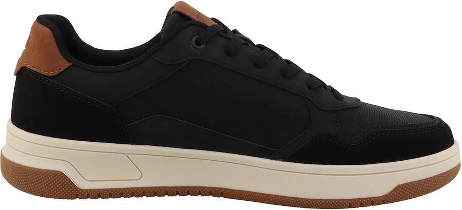 TOM TAILOR Sneakers laag bruin zwart