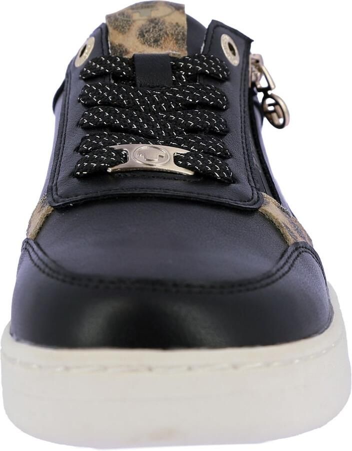 TOM TAILOR Sneakers laag bruin zwart