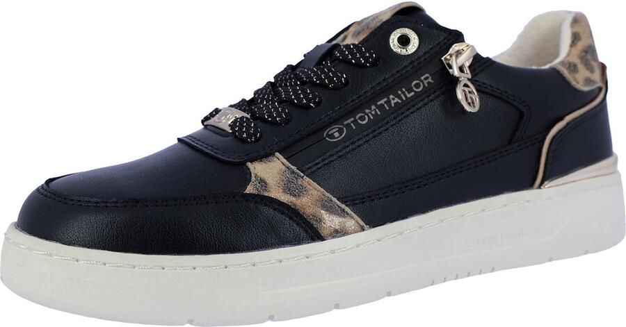 TOM TAILOR Sneakers laag bruin zwart - Foto 2