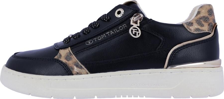 TOM TAILOR Sneakers laag bruin zwart - Foto 3