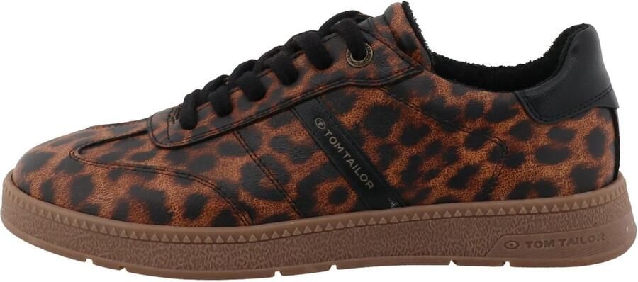 TOM TAILOR Sneakers laag bruin zwart - Foto 4