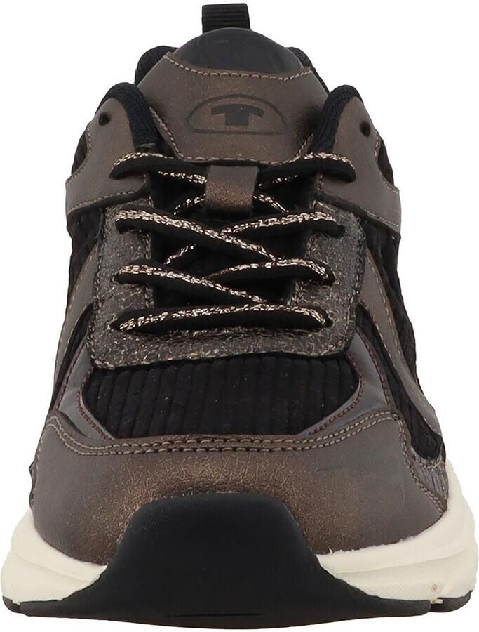 TOM TAILOR Sneakers laag chocoladebruin bruin gemêleerd zwart - Foto 2