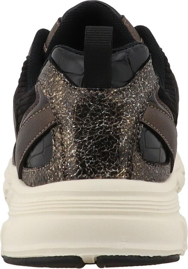 TOM TAILOR Sneakers laag chocoladebruin bruin gemêleerd zwart - Foto 3