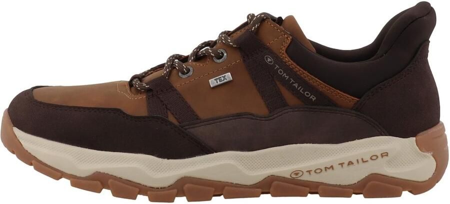 TOM TAILOR Sneakers laag chocoladebruin cognac - Foto 4
