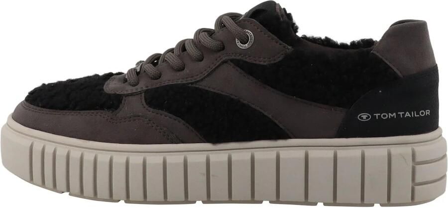 TOM TAILOR Sneakers laag chocoladebruin zwart - Foto 3
