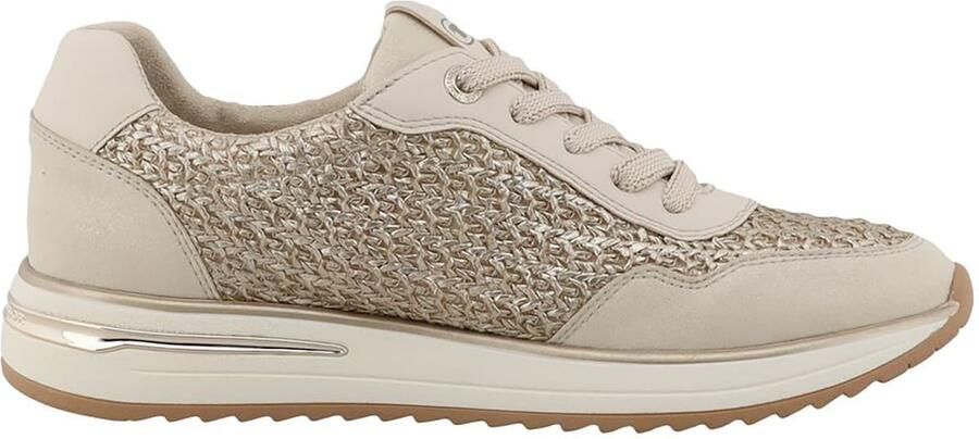 TOM TAILOR Sneakers laag crème donkerbeige goud - Foto 5