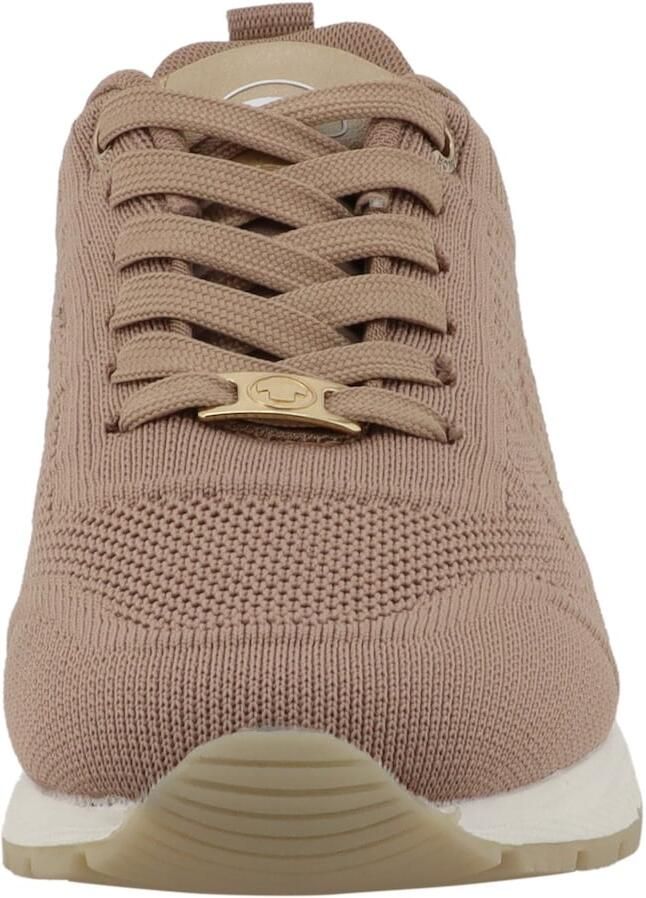 TOM TAILOR Sneakers laag donkerbeige brokaat zwart - Foto 4