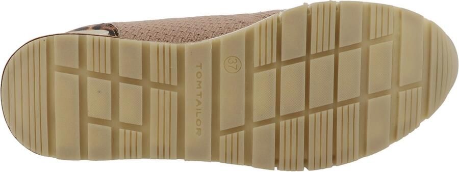 TOM TAILOR Sneakers laag donkerbeige brokaat zwart - Foto 3
