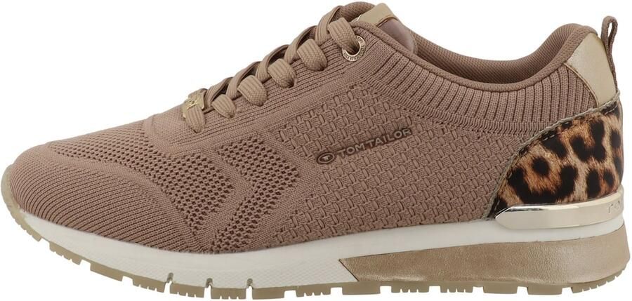 TOM TAILOR Sneakers laag donkerbeige brokaat zwart - Foto 6
