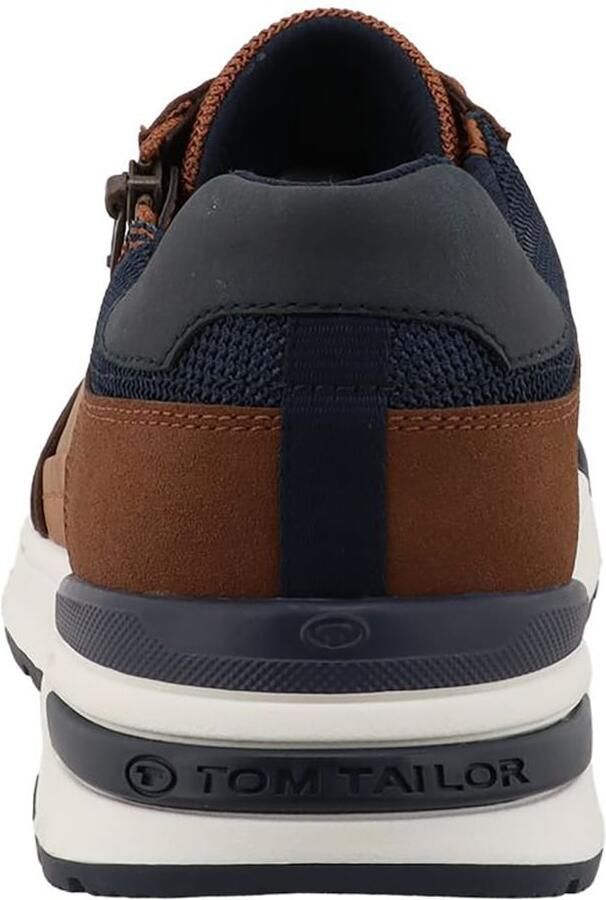 TOM TAILOR Sneakers laag donkerblauw karamel - Foto 3