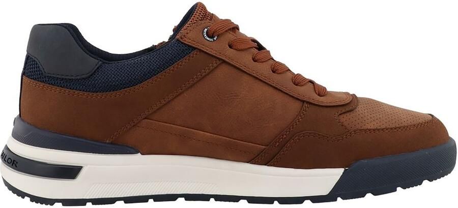 TOM TAILOR Sneakers laag donkerblauw karamel - Foto 4
