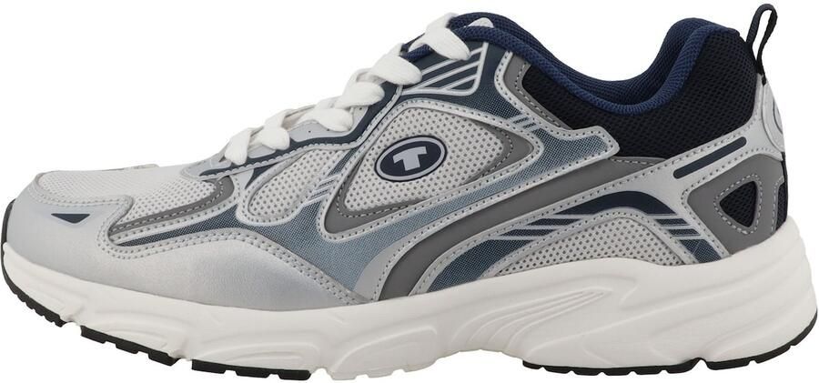 TOM TAILOR Sneakers laag donkerblauw lichtgrijs donkergrijs zilver - Foto 4
